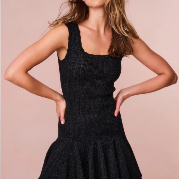 LoveShackFancy Dresses & Skirts - LoveShackFancy Maryanne Metallic Knit Mini Dress